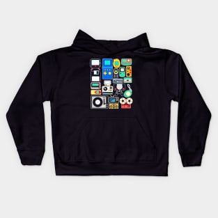 80s 90s Video Game Retro Classic Arcade Kids Hoodie